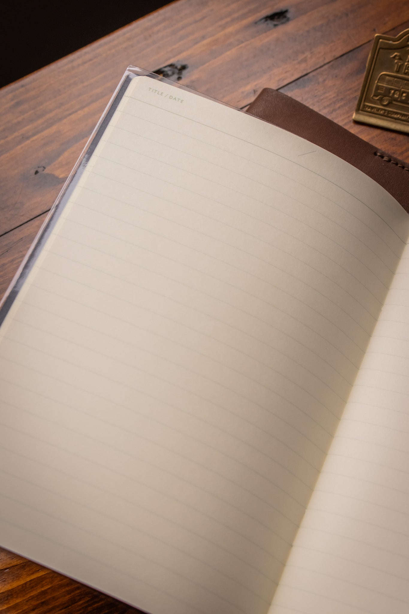 B6 Notebook - Beige Lined 7mm