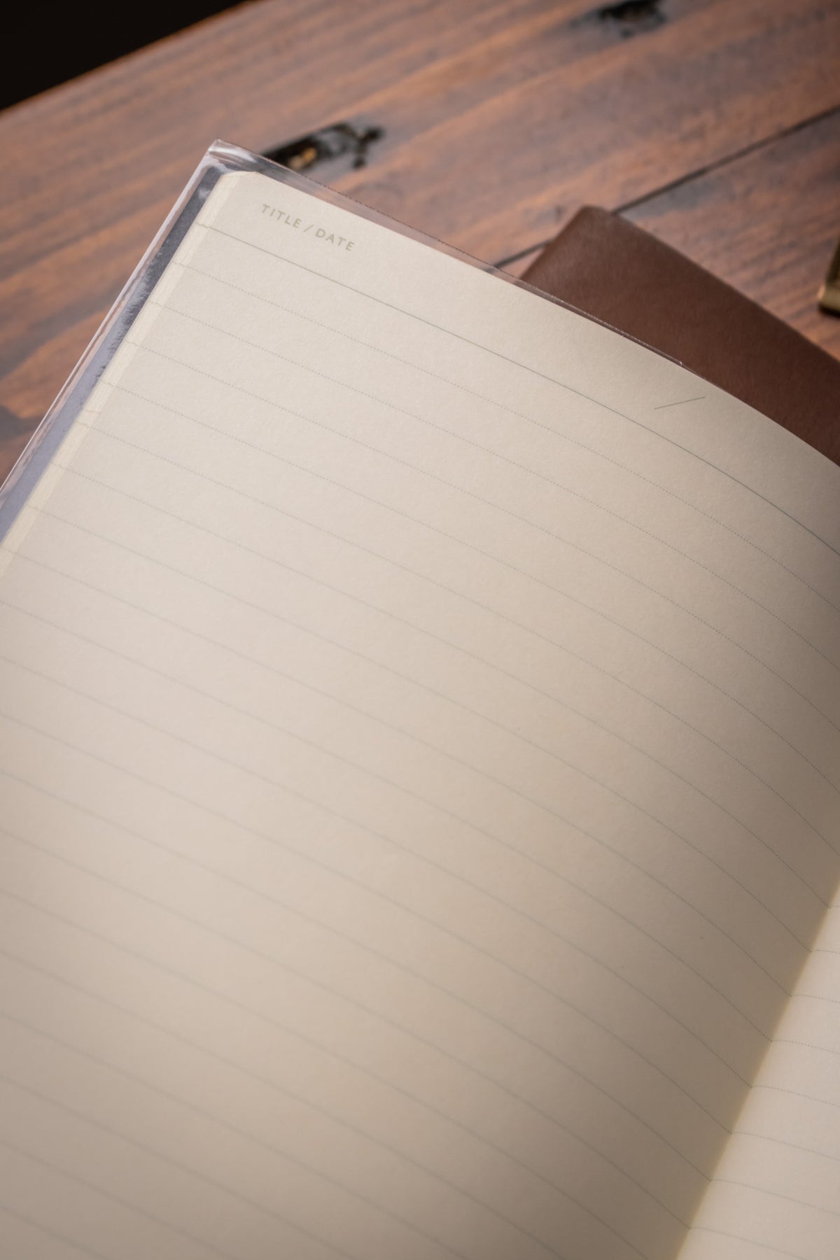B6 Notebook - Dark Gray Lined 7mm