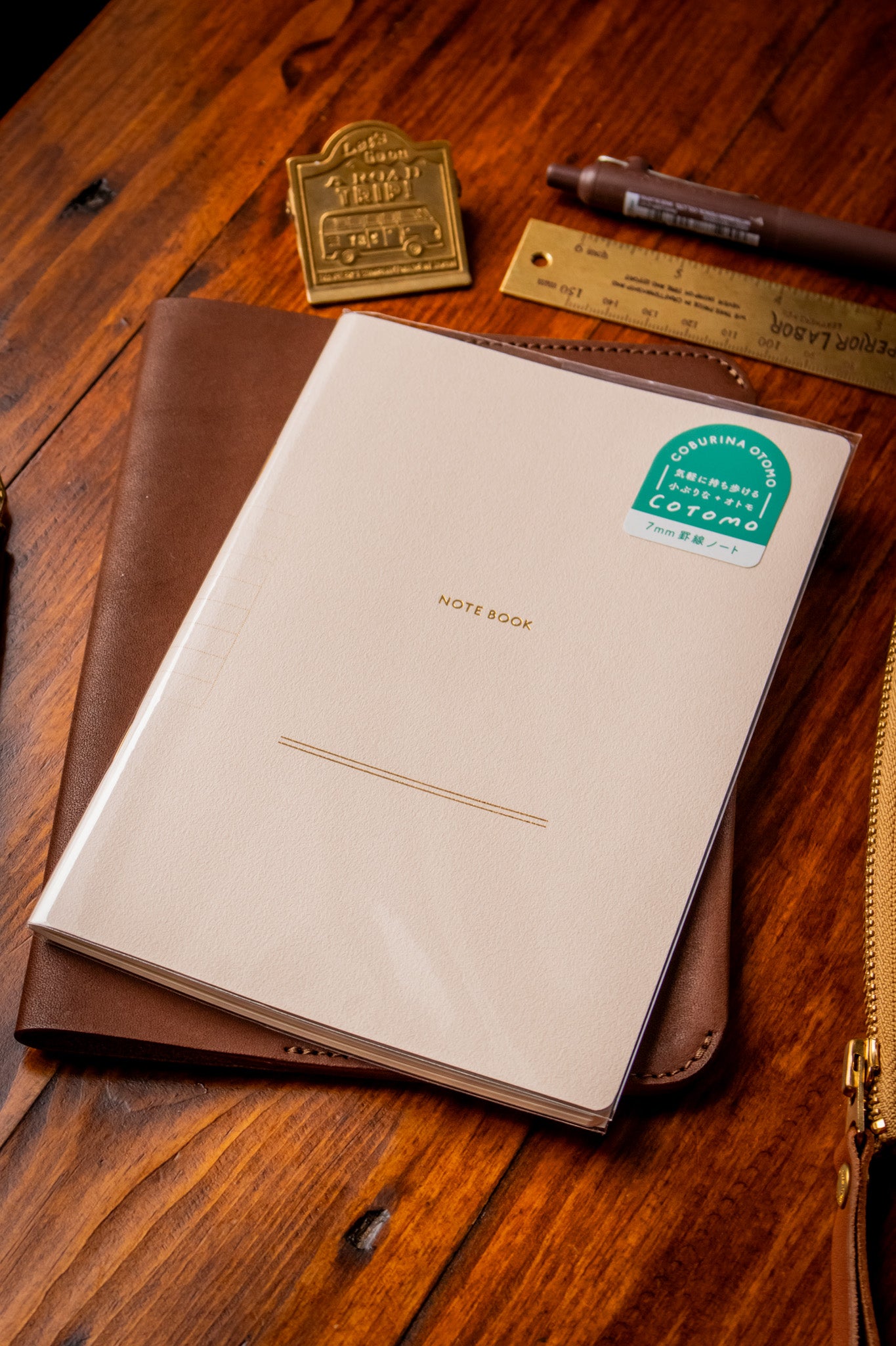 B6 Notebook - Beige Lined 7mm