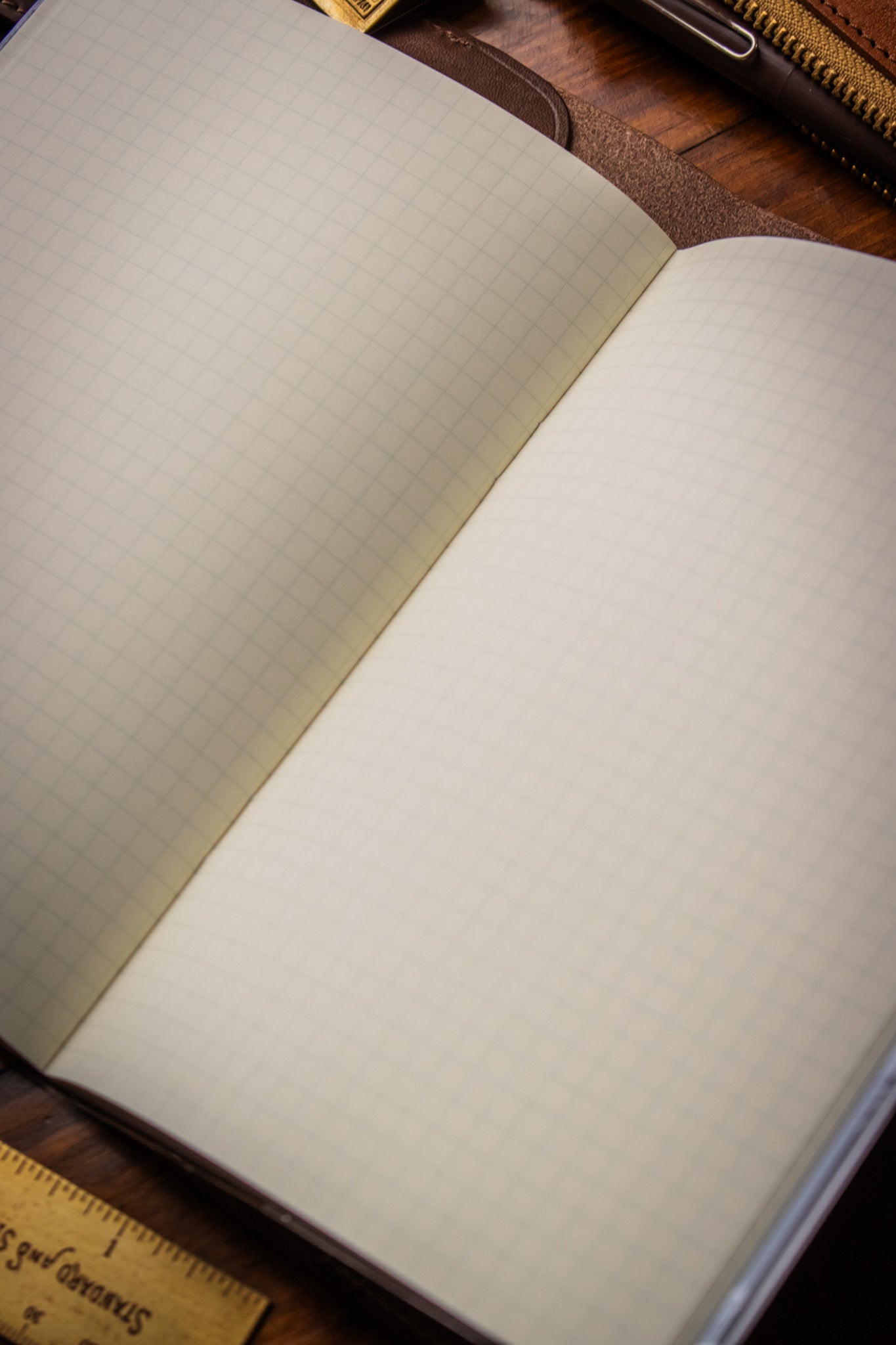 B6 Notebook - Mist Blue Monthly
