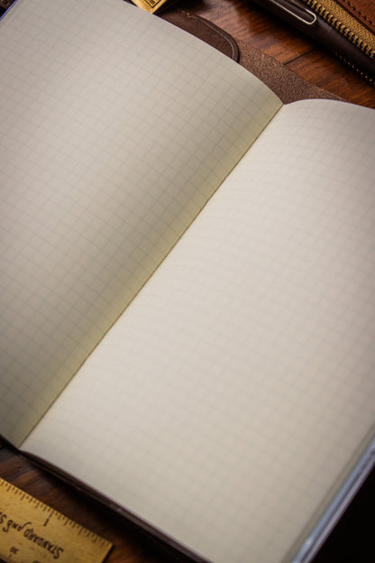 B6 Notebook - Mist Blue Monthly