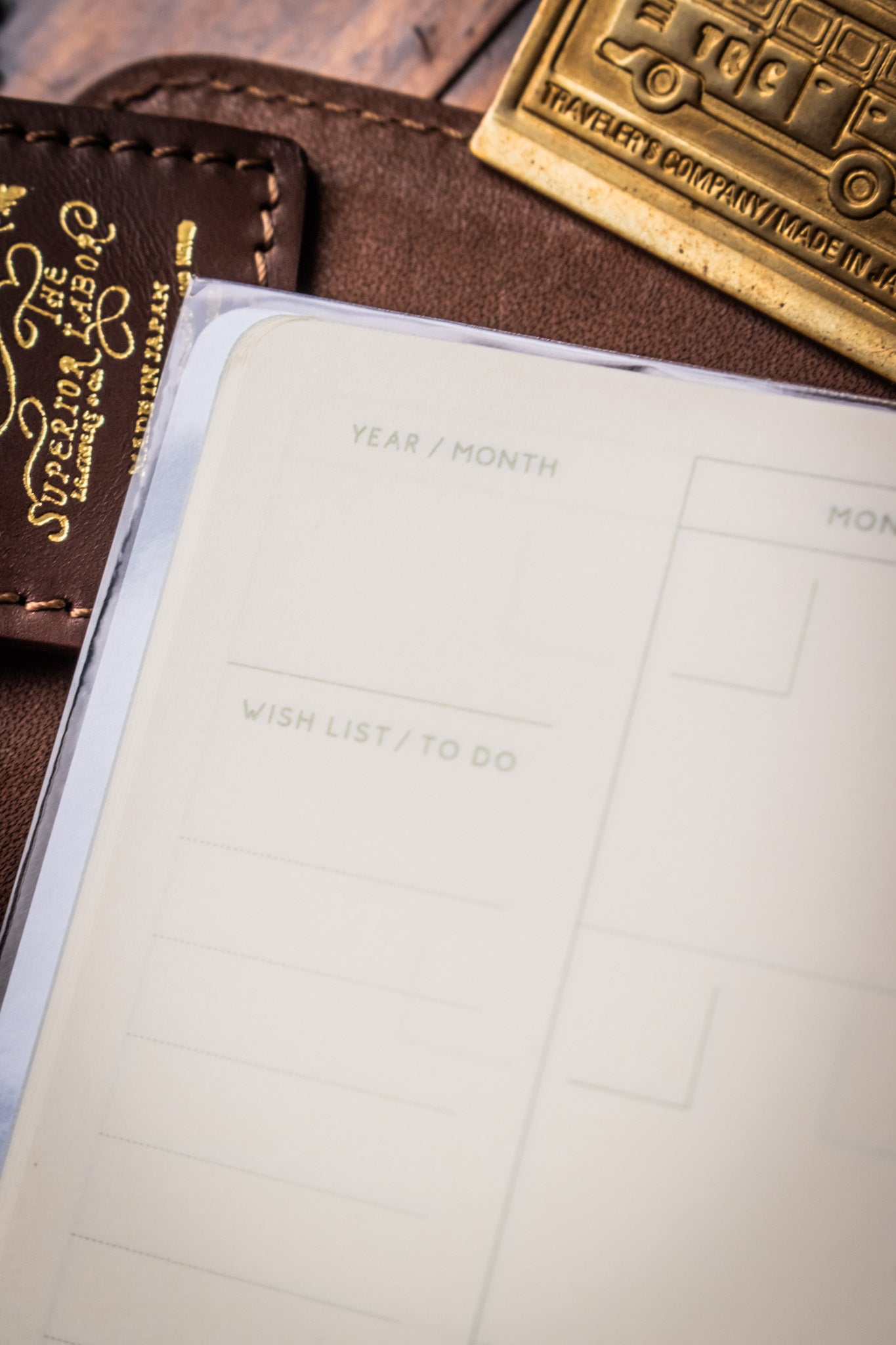 B6 Notebook - Mist Blue Monthly