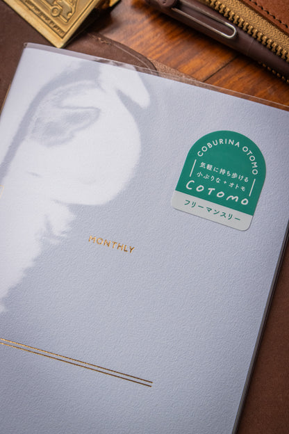 B6 Notebook - Mist Blue Monthly