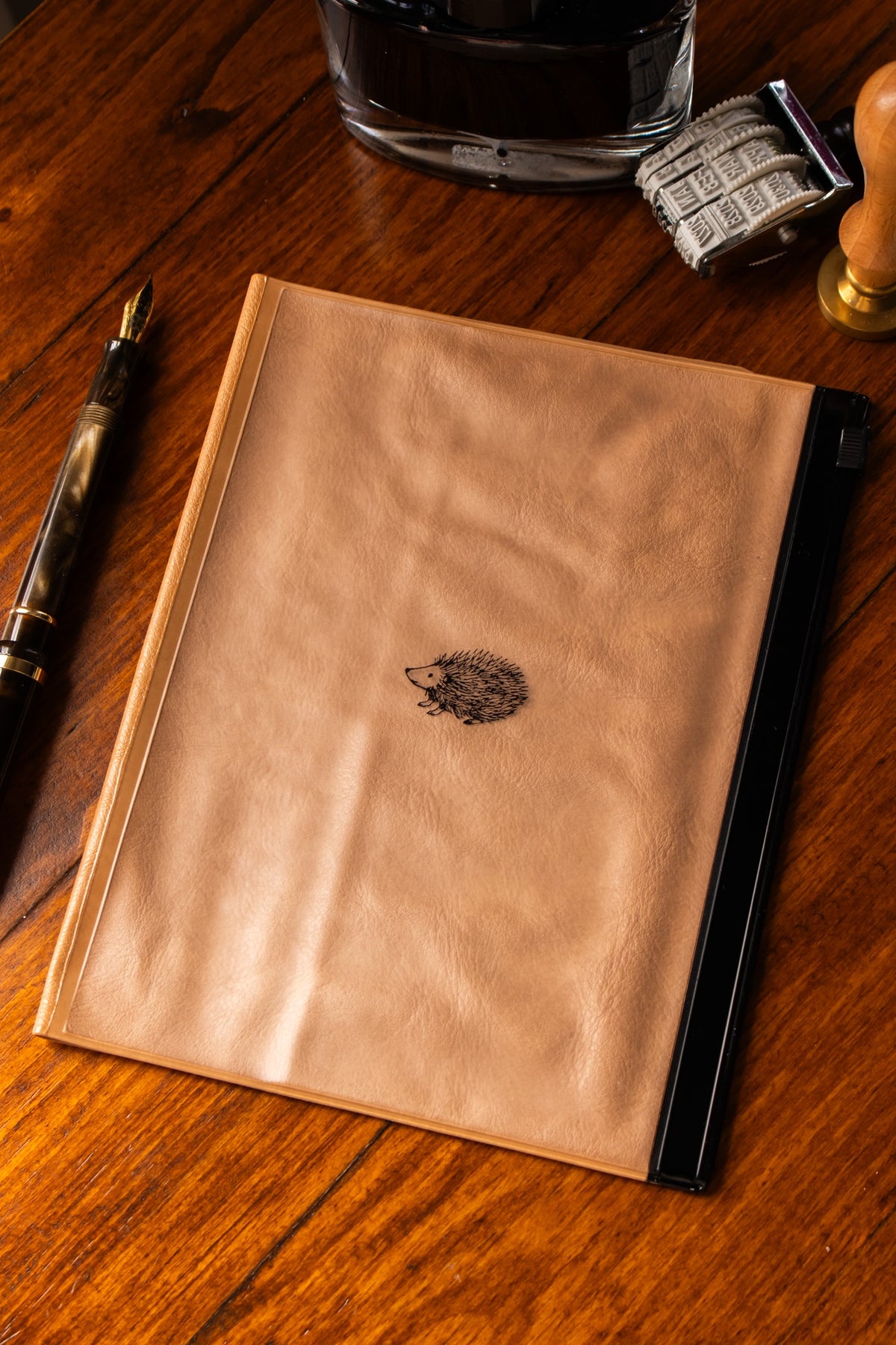B6 Notebook Cover with Pocket - Hedgehog