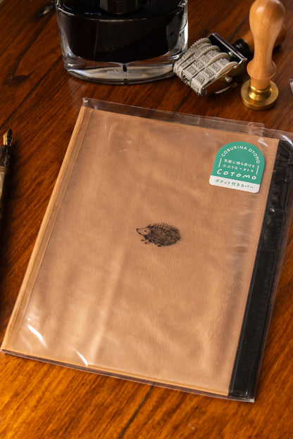 B6 Notebook Cover with Pocket - Hedgehog