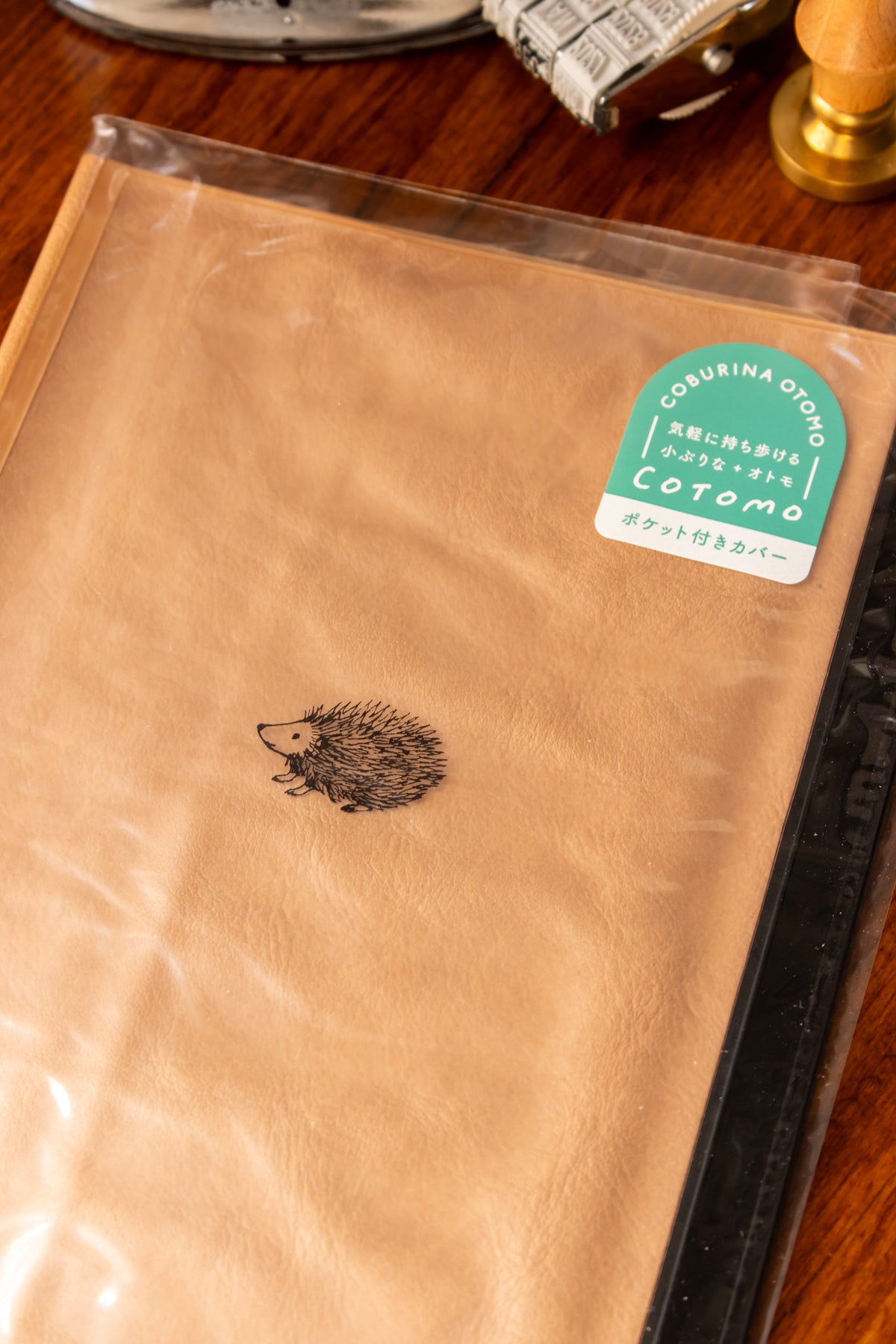 B6 Notebook Cover with Pocket - Hedgehog