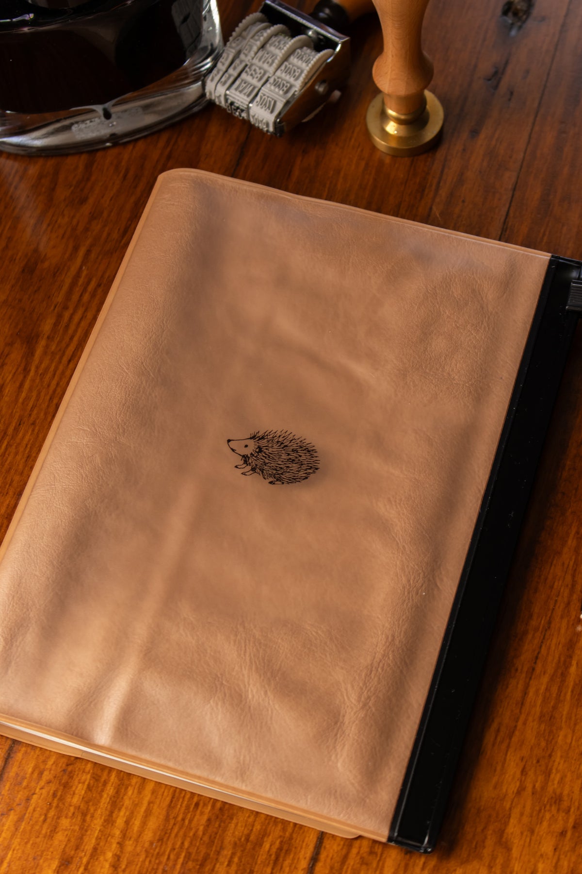 B6 Notebook Cover with Pocket - Hedgehog
