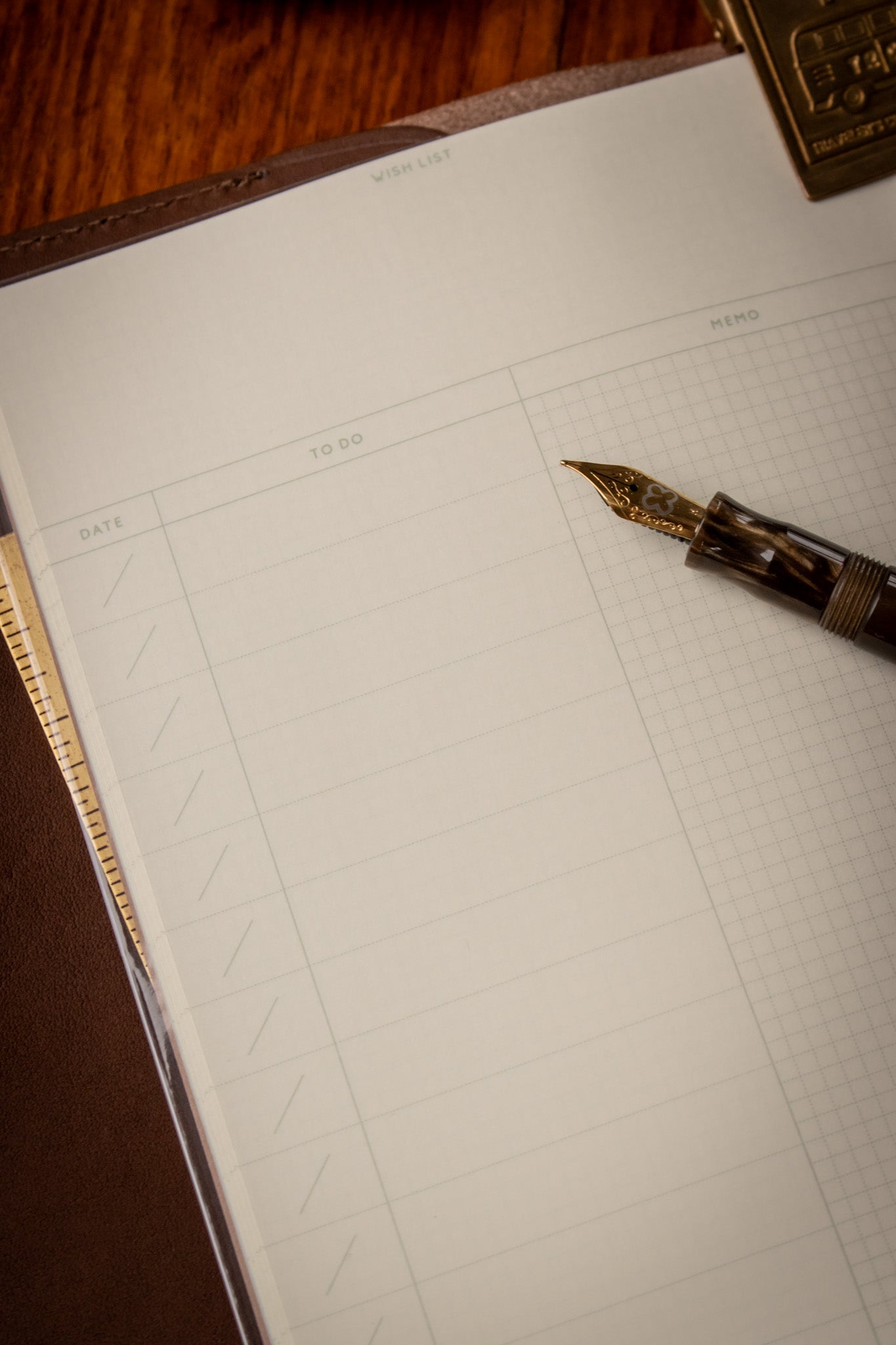 B6 Notebook - Camel To Do + Memo