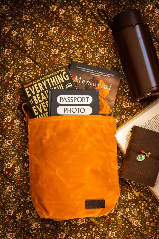 Canvas Carry Sack - Mustard, Medium