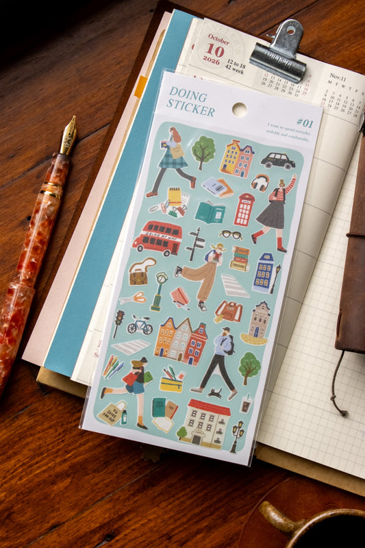 Doing Things Stickers - Study