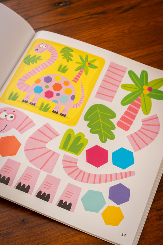 First Fun Sticker Painting: Dinosaurs