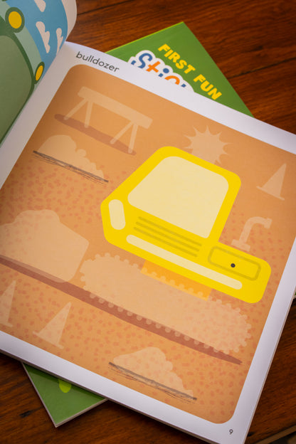 First Fun Sticker Painting: Trucks & Tractors