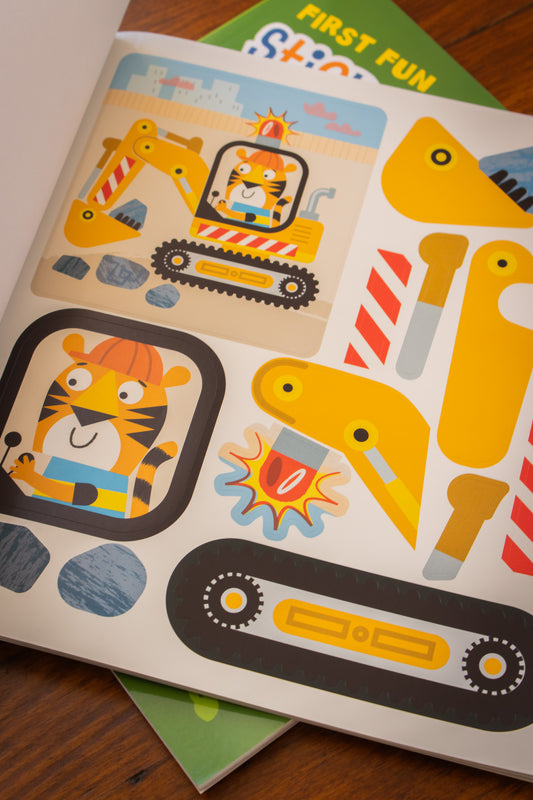 First Fun Sticker Painting: Trucks & Tractors