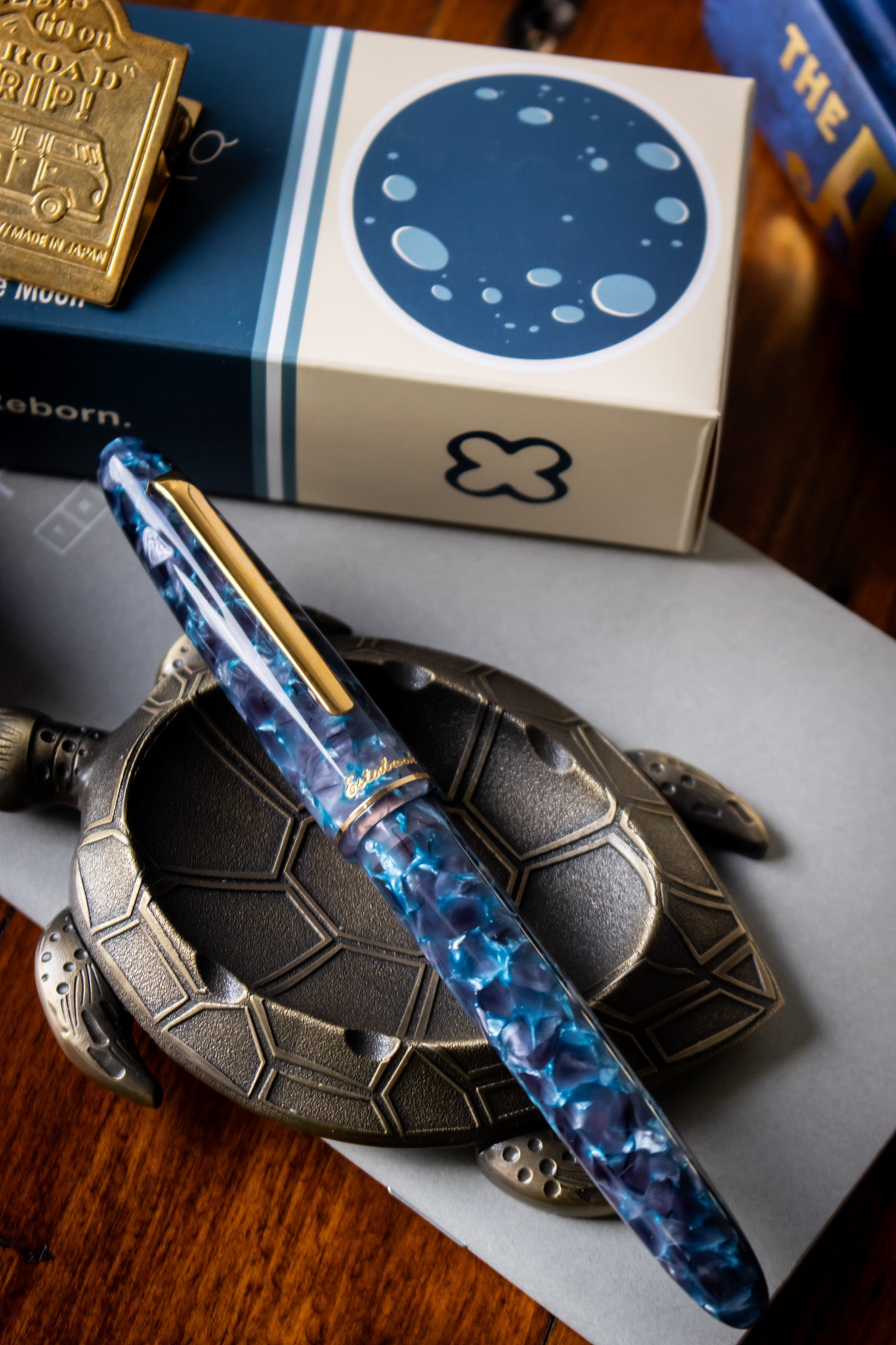 Estie Blue Moon - Gold Trim