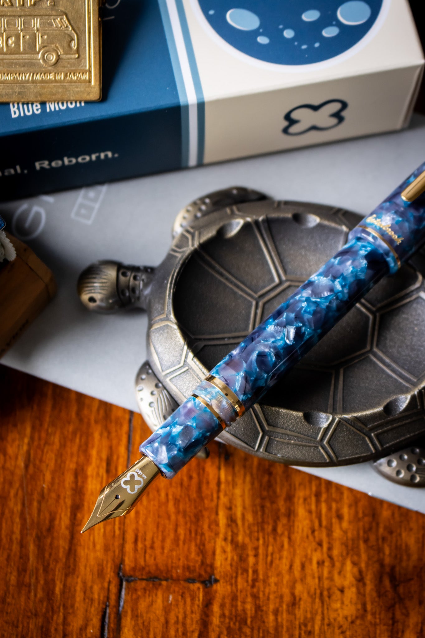 Estie Blue Moon - Gold Trim