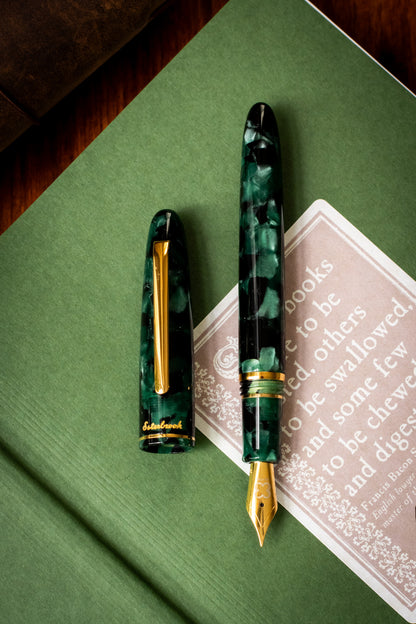 Estie Evergreen - Gold Trim