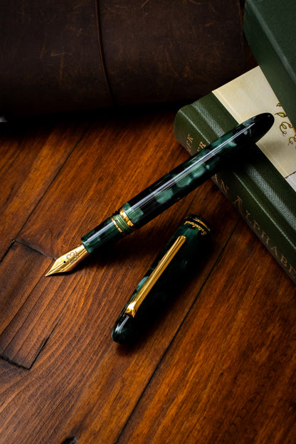 Estie Evergreen - Gold Trim