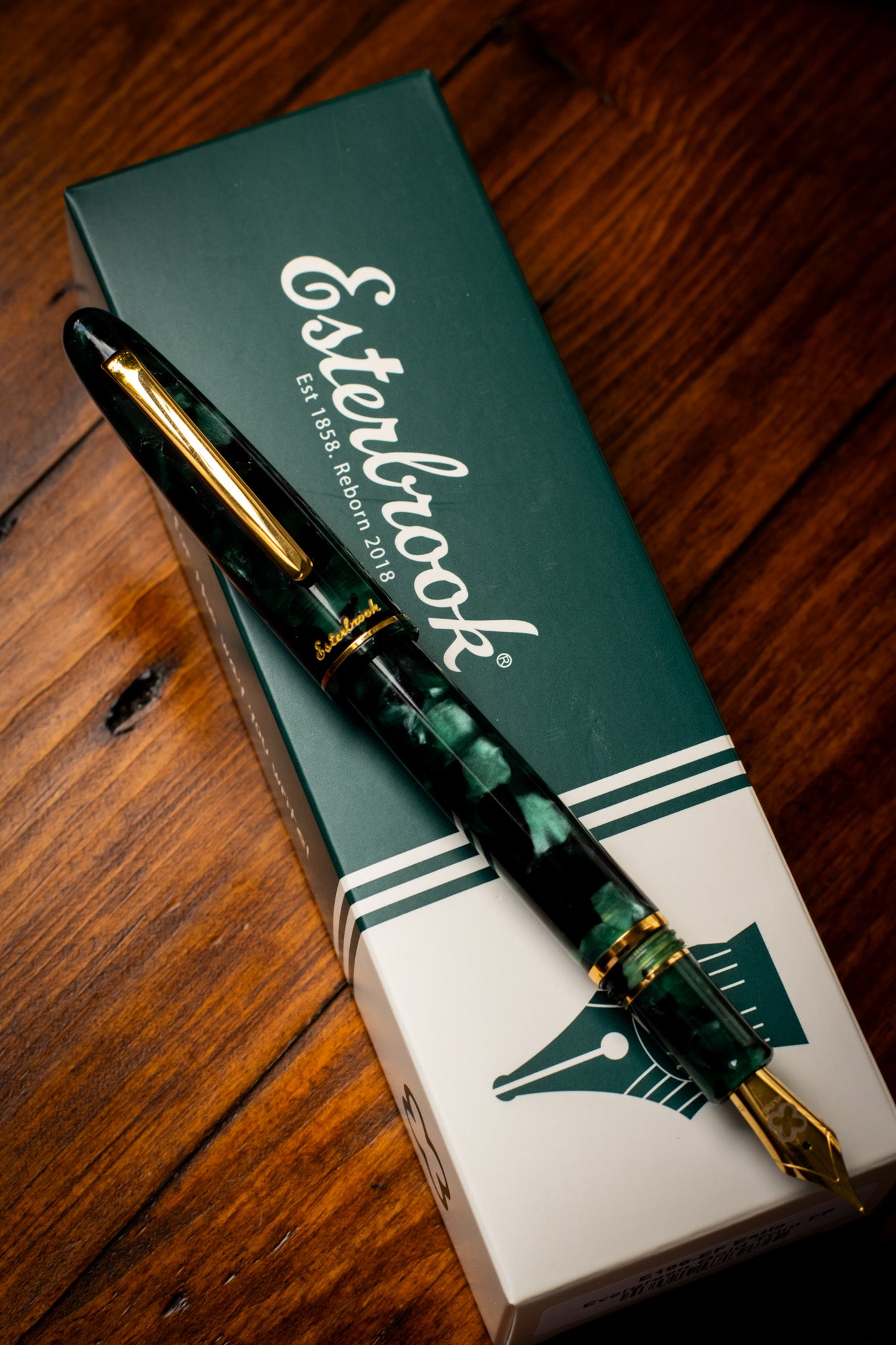 Estie Evergreen - Gold Trim