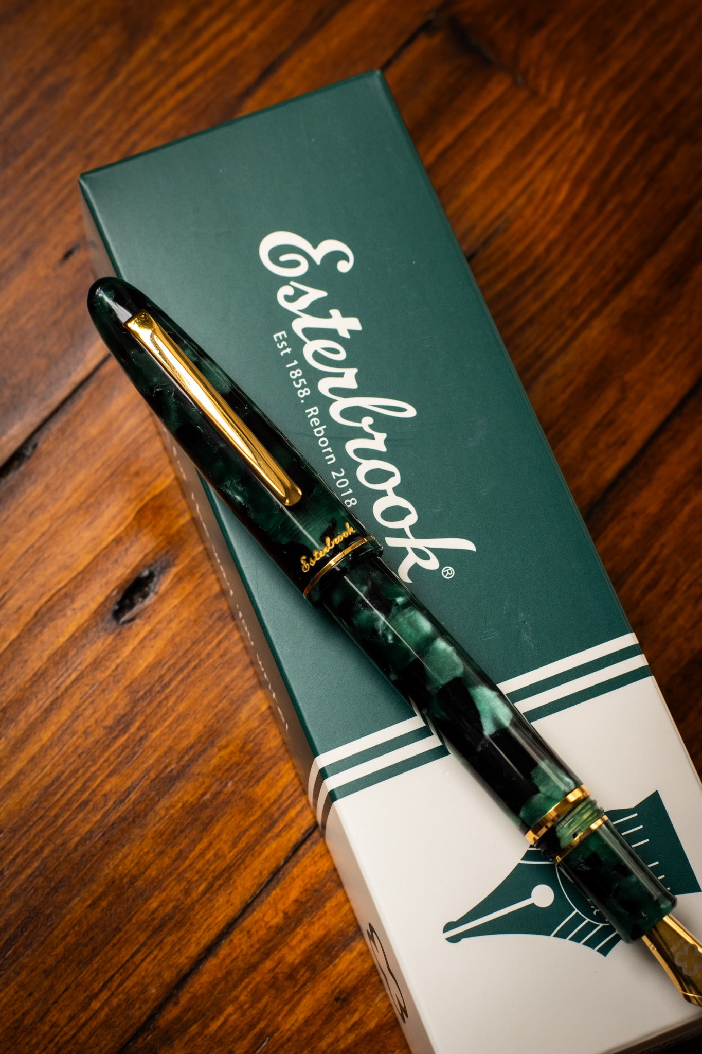 Estie Evergreen - Gold Trim