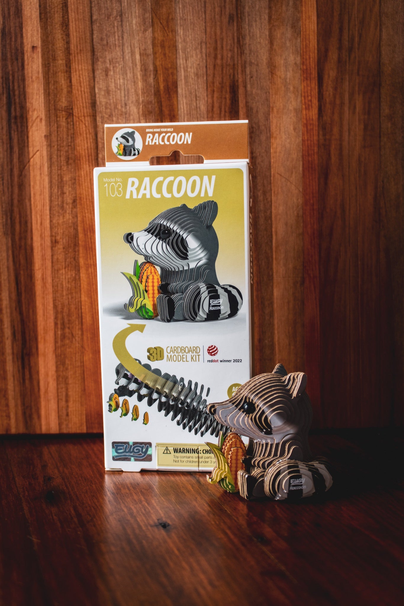Eco-Friendly Cardboard Puzzle - Raccoon