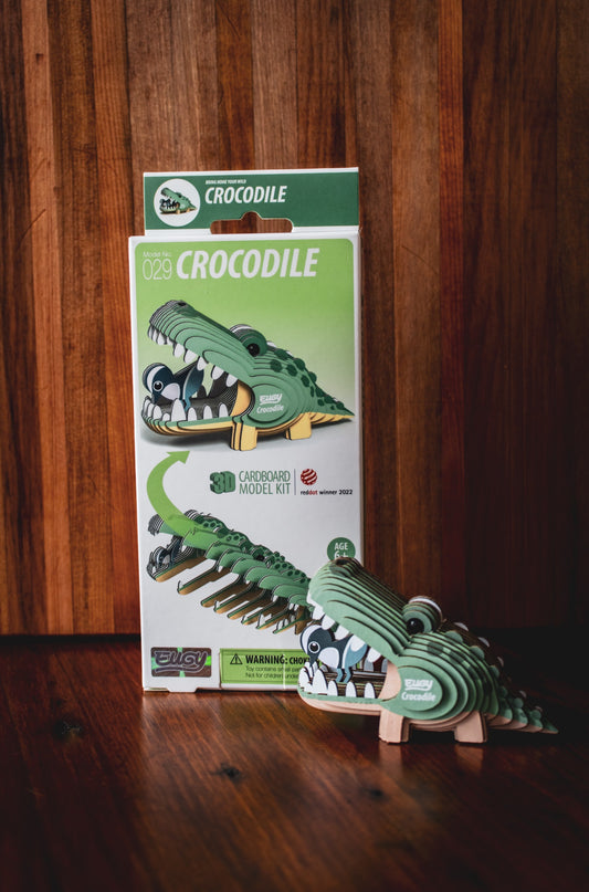 Eco-Friendly Cardboard Puzzle - Crocodile