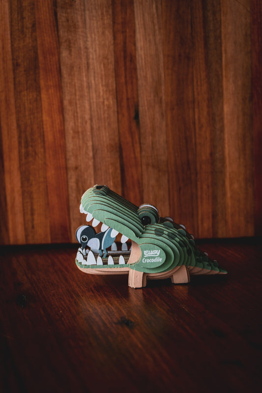 Eco-Friendly Cardboard Puzzle - Crocodile