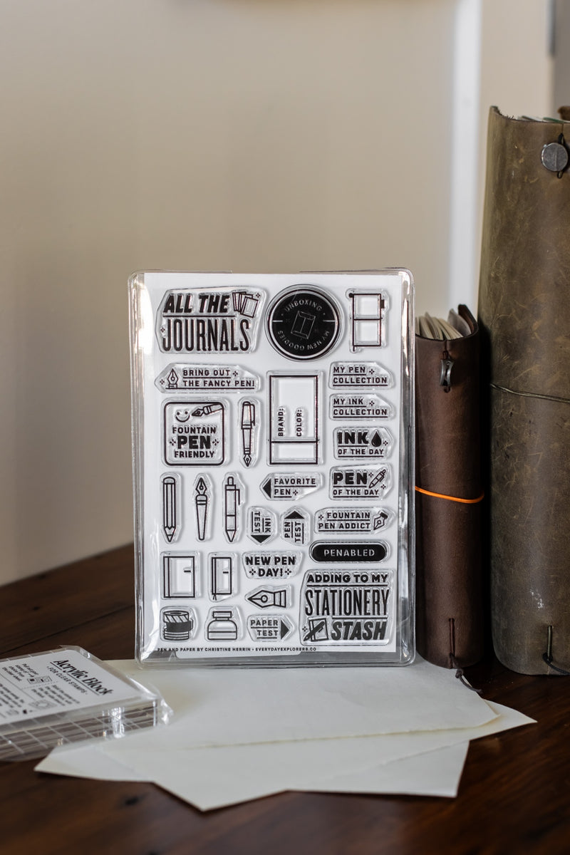 Pen & Paper - Clear Stamp Set