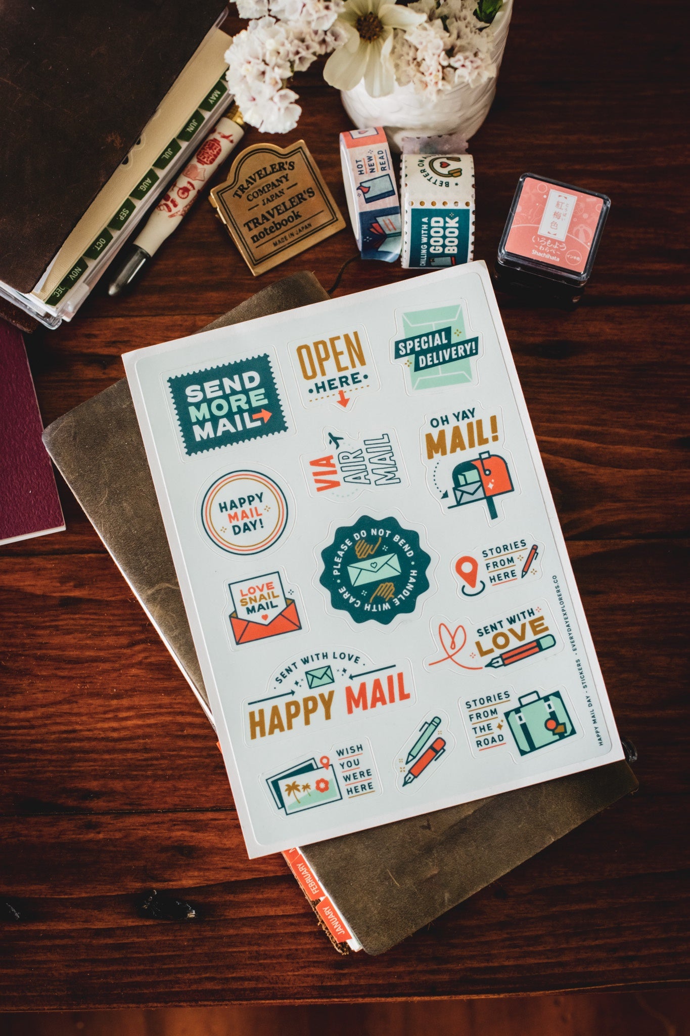 Happy Mail Day - 5x7 Sticker Sheet