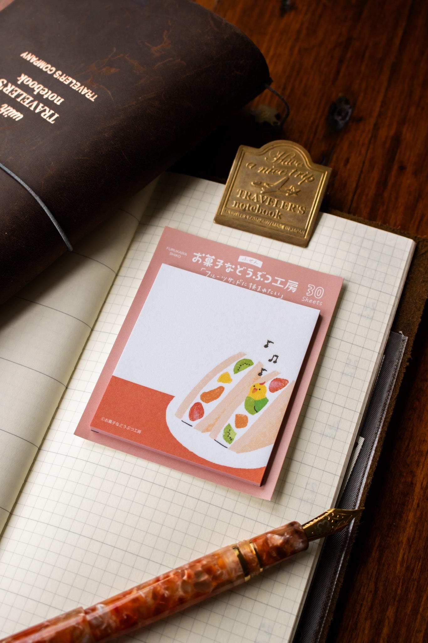 Japanese Sticky Notes - Fruit Sandwich