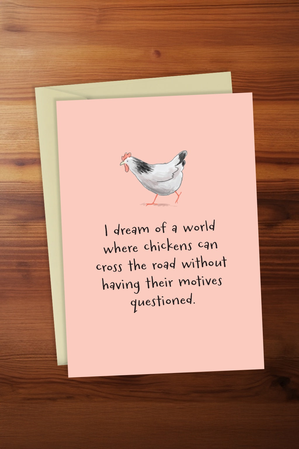 A World Where Chickens... Card