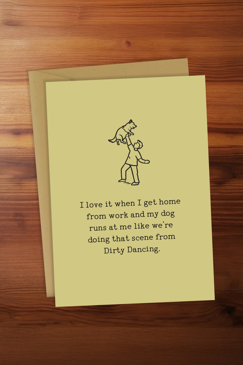 Dog from Dirty Dancing Card