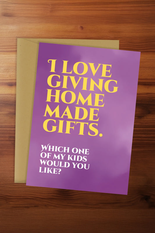 Home Made Gifts Card