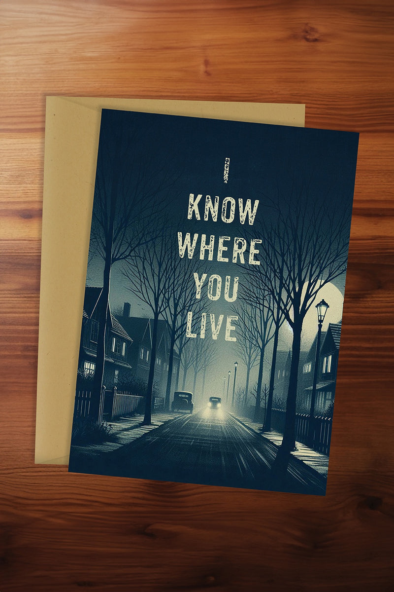 I Know Where You Live Card