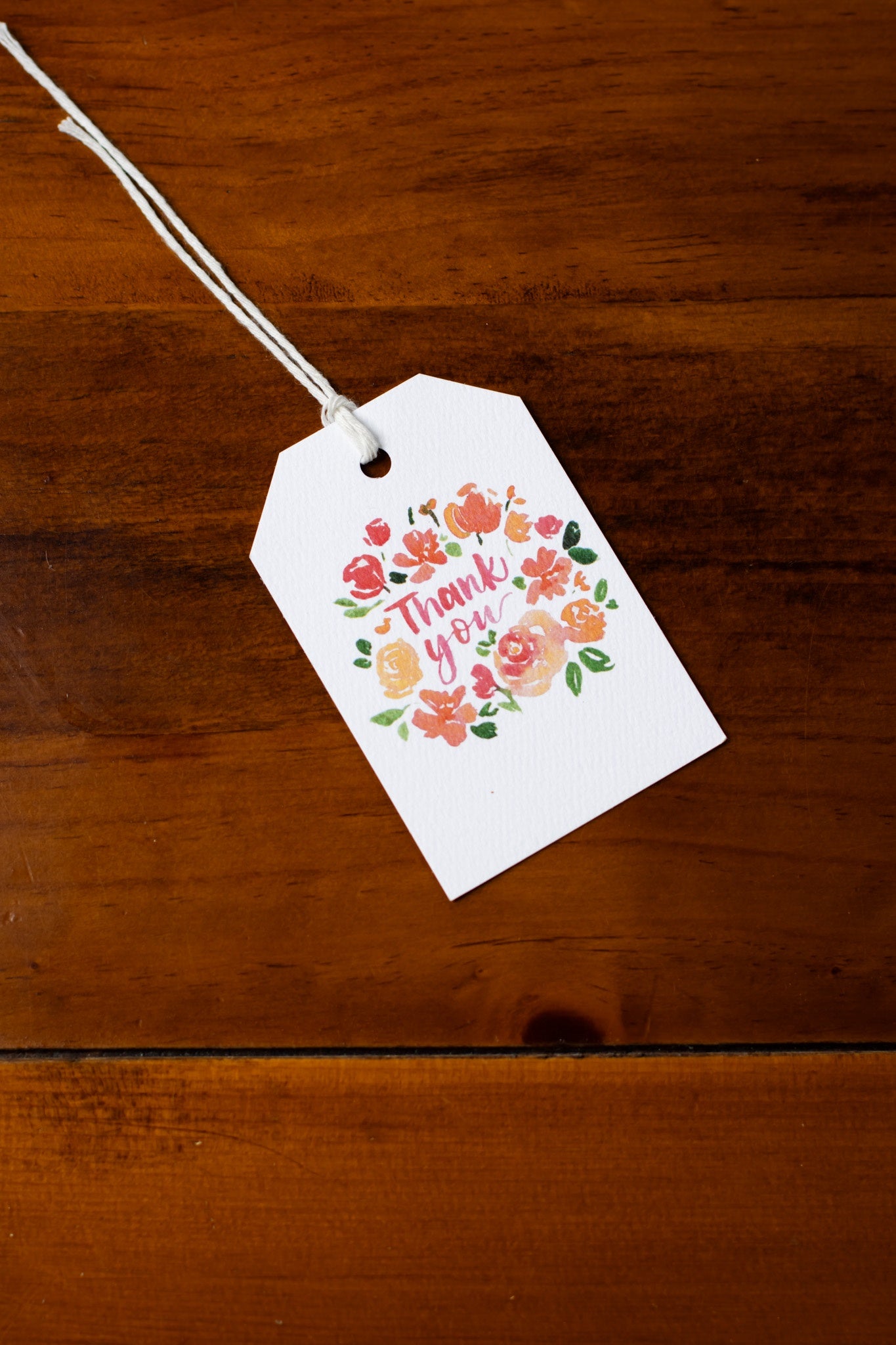 Thank You Wreath Gift Tag