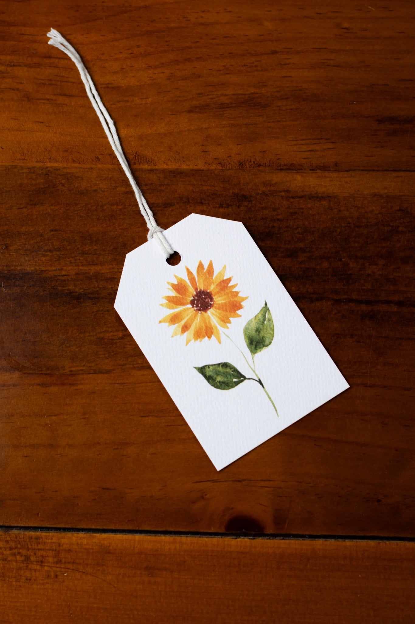 Sunflower Gift Tag