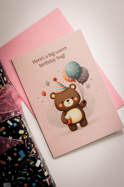 Warm Birthday Hug Card