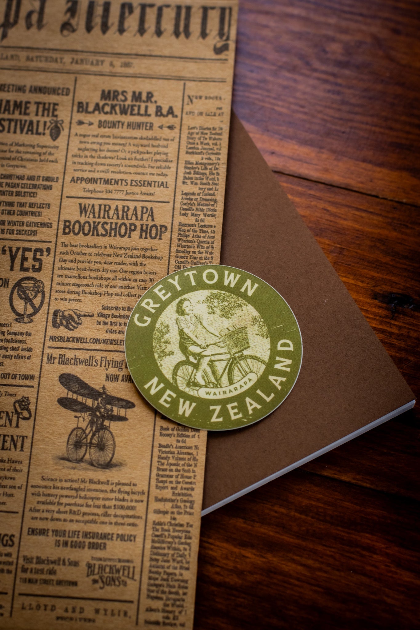 Greytown Circle Sticker (Small)