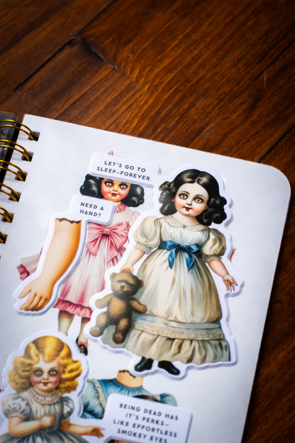 Haunted Dolls Sticker Book