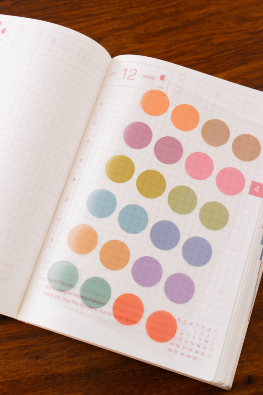 TSUKI no IRO - Transparent Dot Stickers 15mm