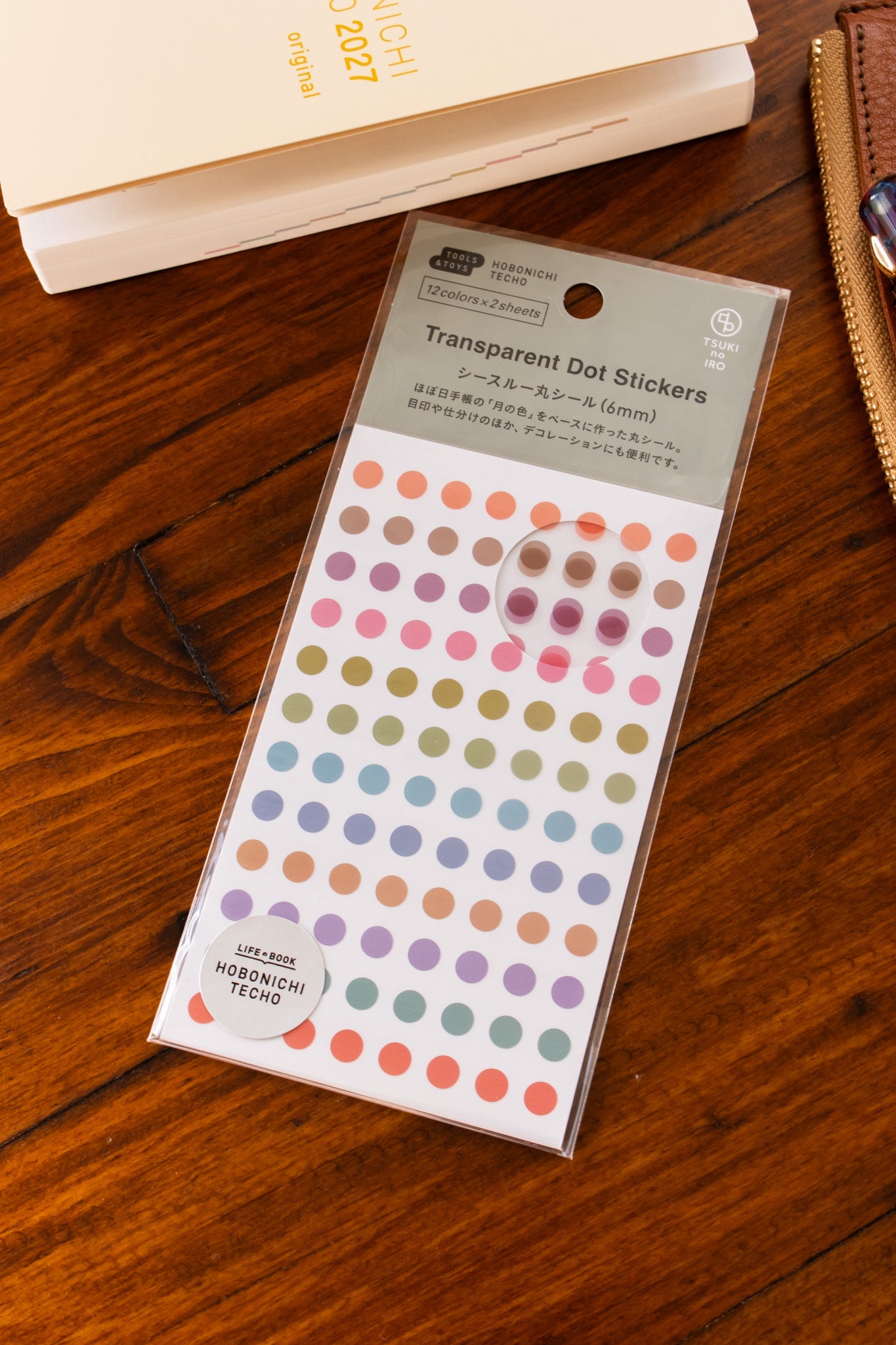 TSUKI no IRO - Transparent Dot Stickers 6mm
