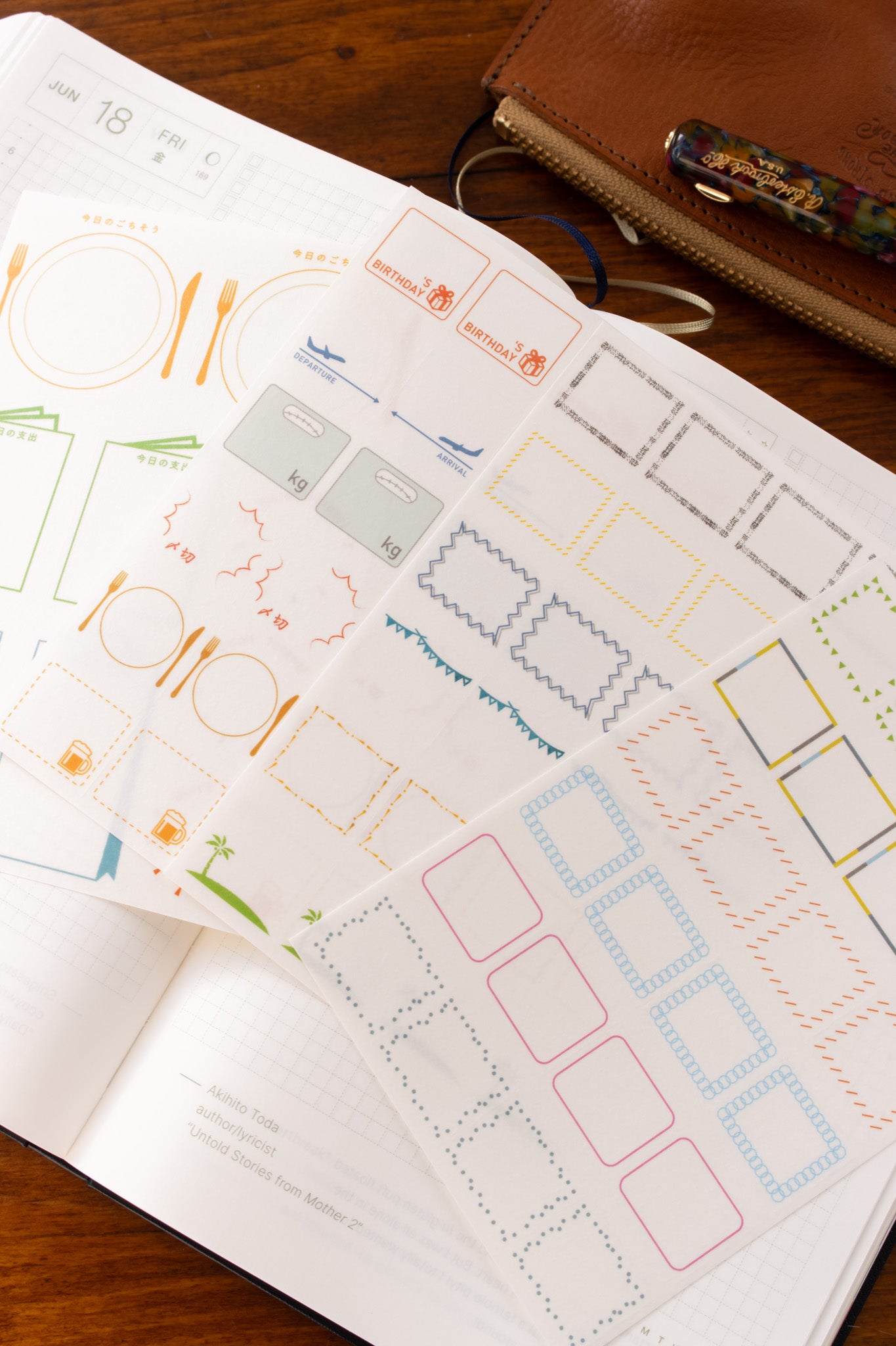 Hobonichi Frame Stickers