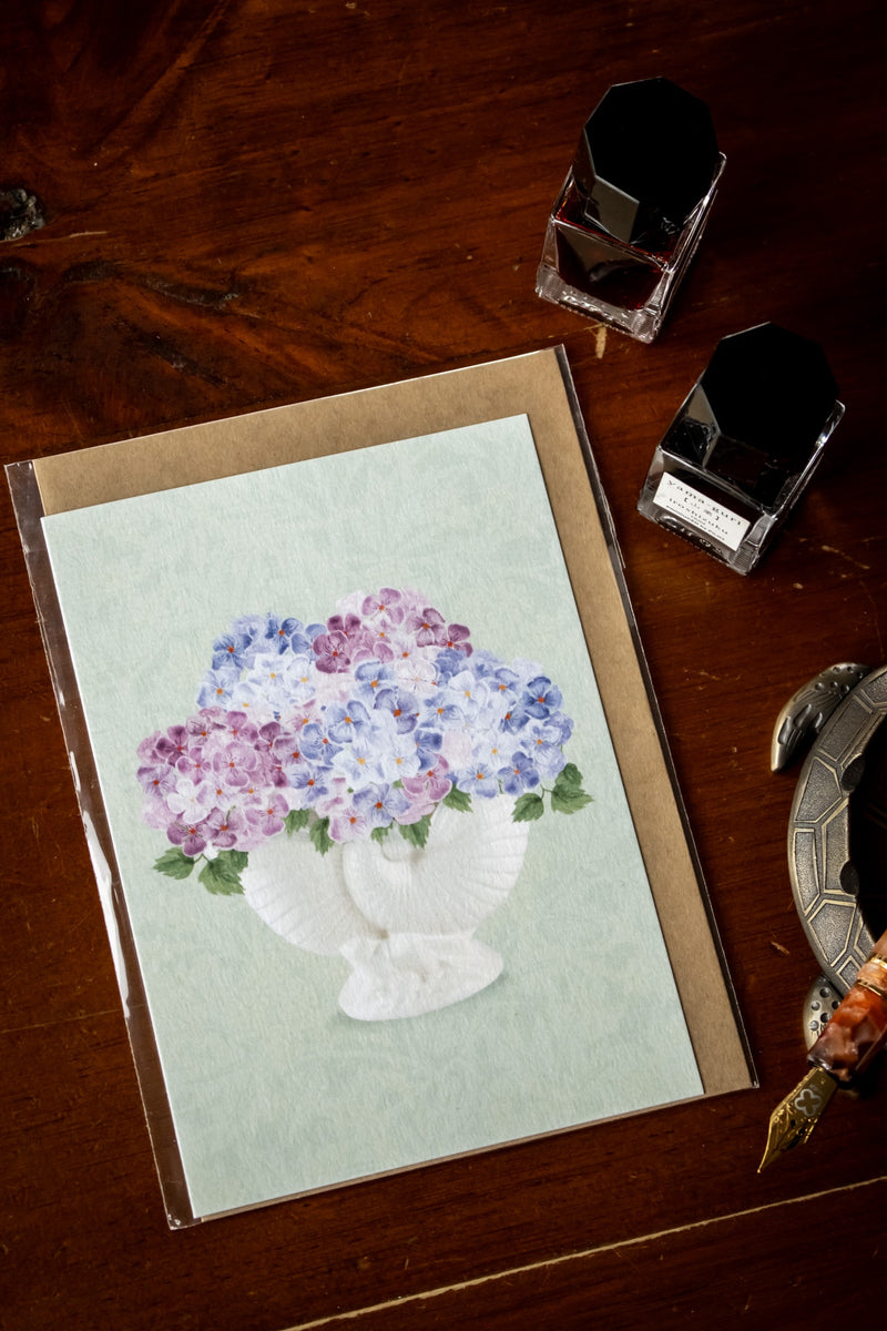 Nautilus with Hydrangeas