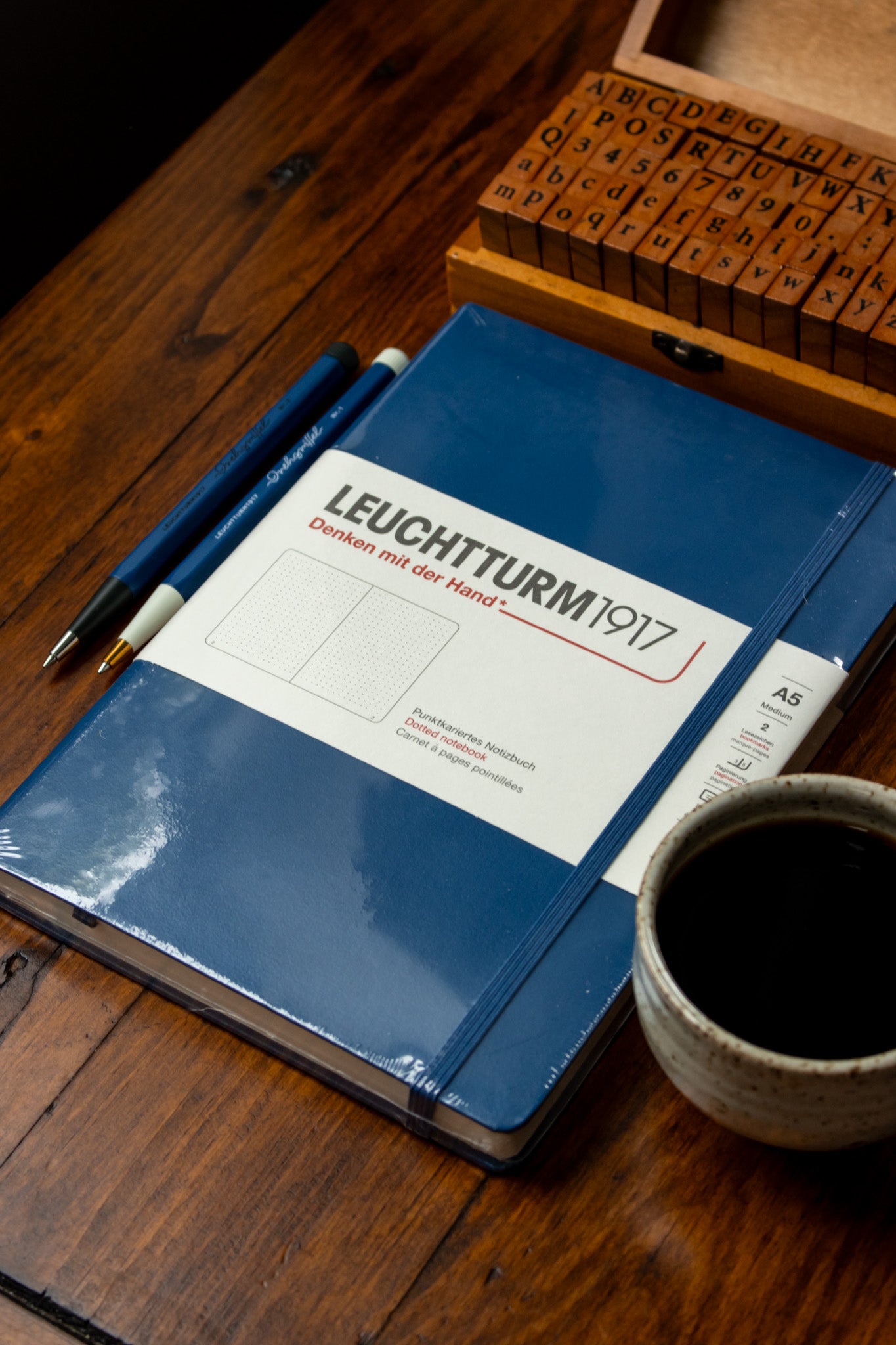 A5 Hard - Indigo Dotted