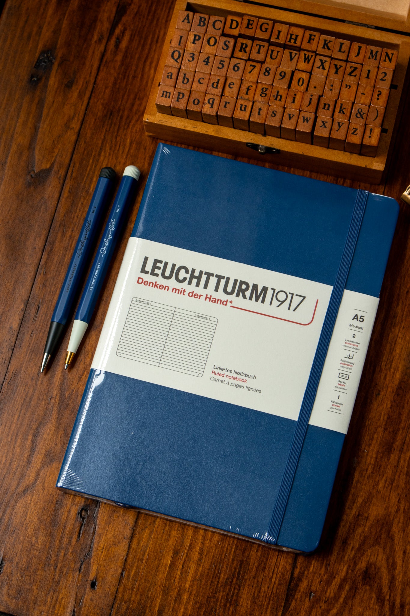 A5 Hard - Indigo Ruled