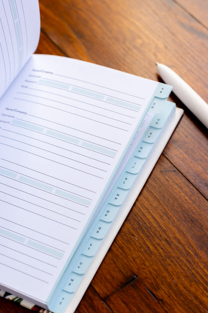 AHS Internet Password Logbook
