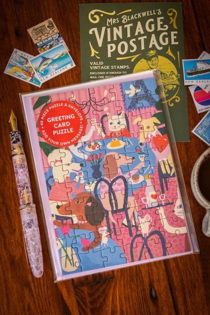 Paws for Love Greeting Card Puzzle