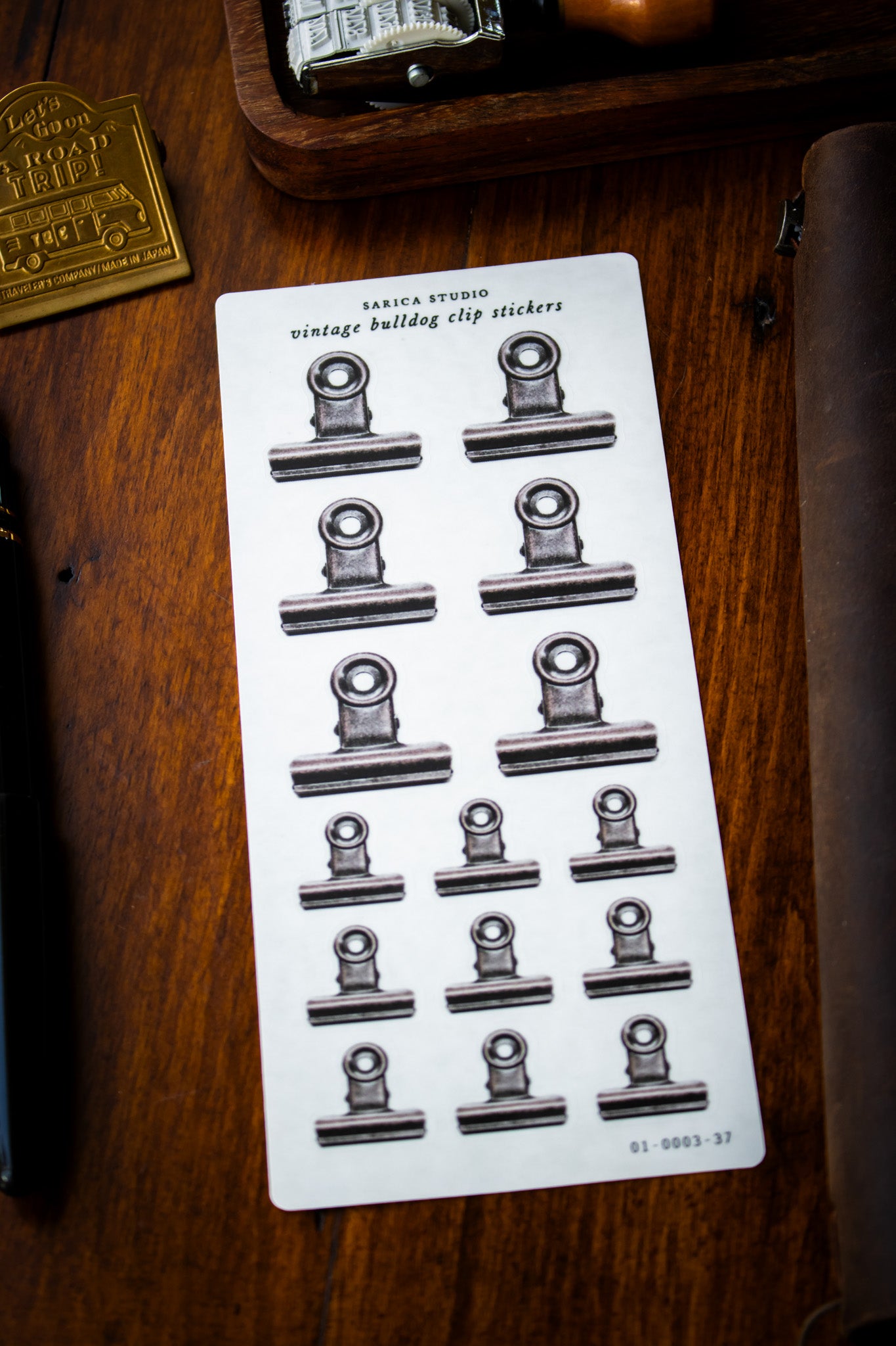 Vintage Bulldog Clip Stickers