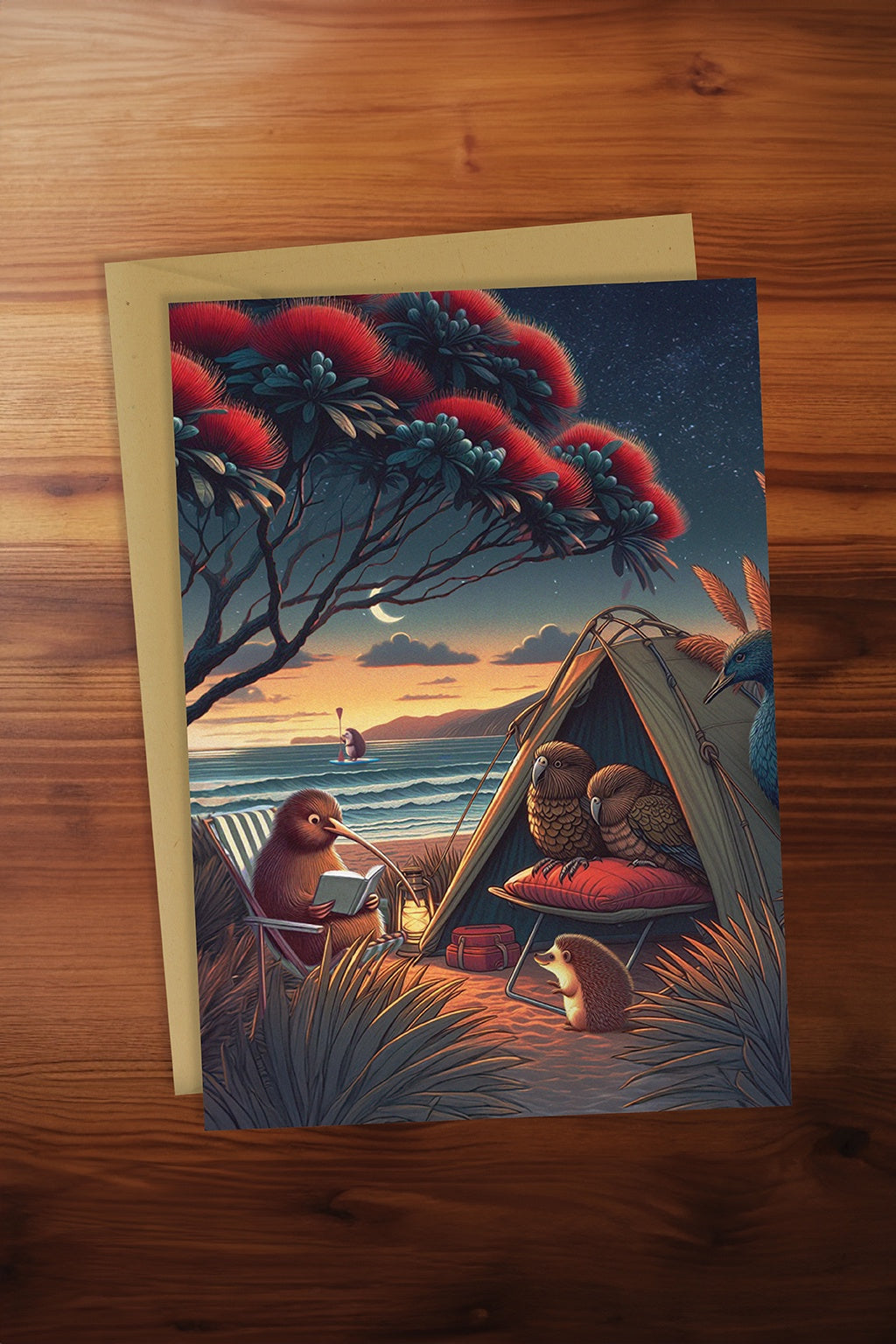 Beachside Bedtime Story Card