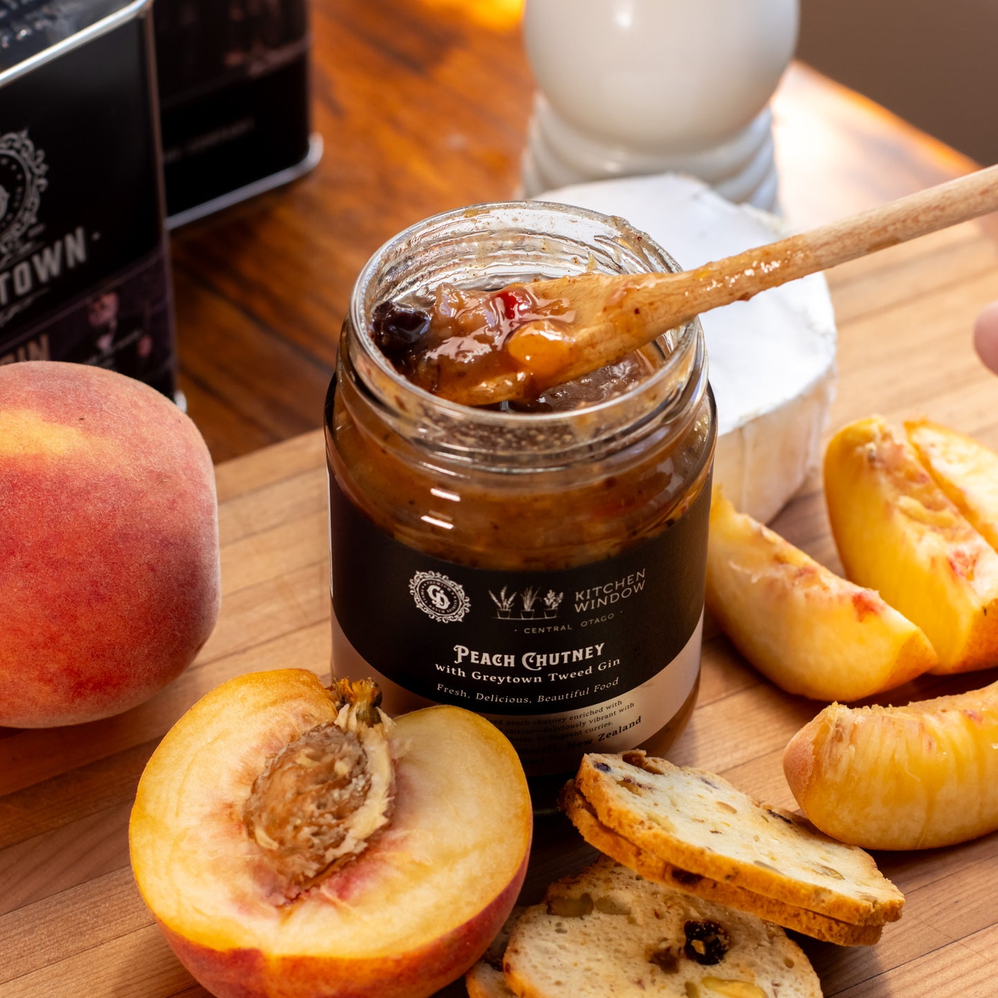Peach Chutney with Tweed Gin
