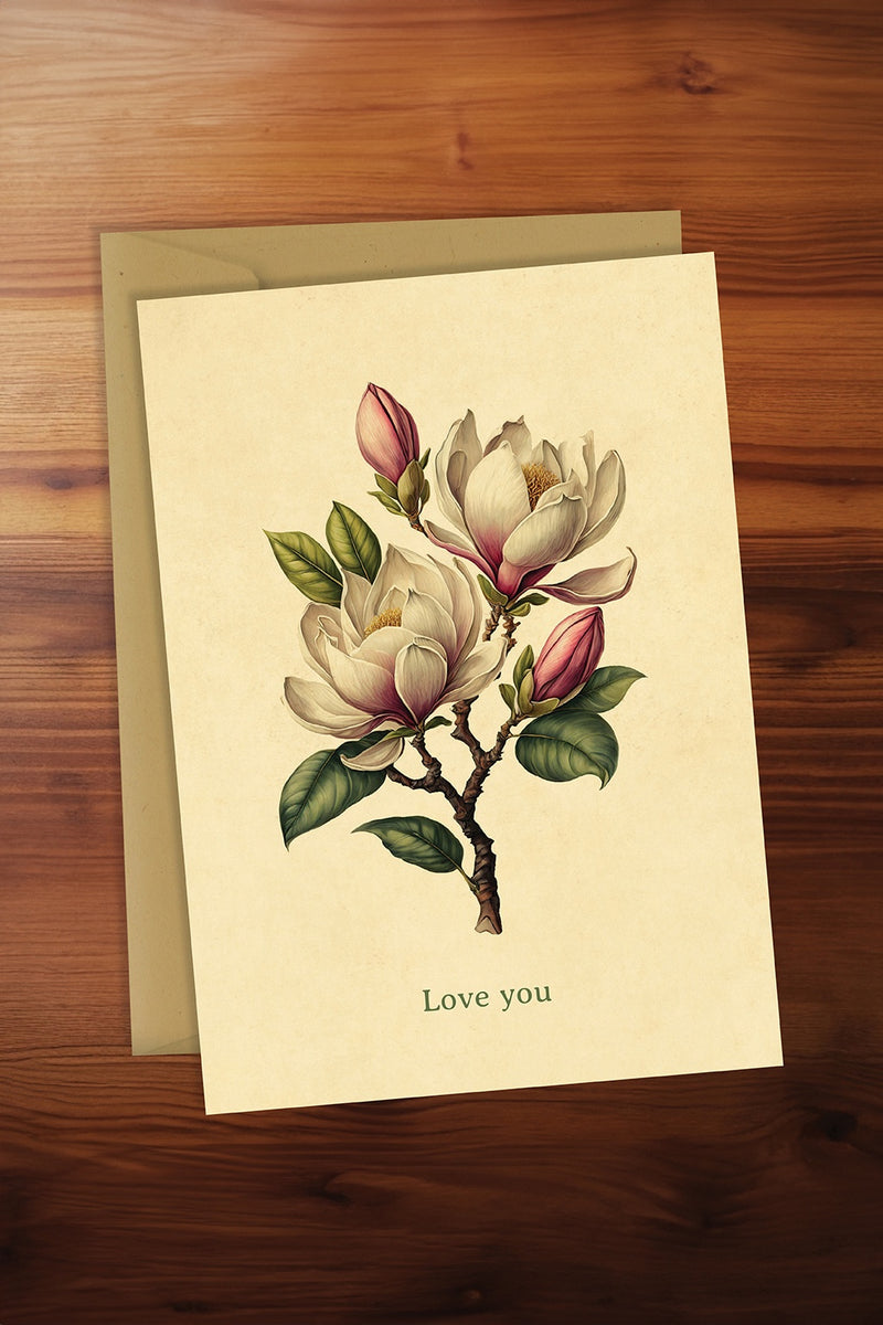 Love You Magnolia Card